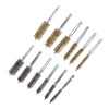 12PCS Bore Brush Copper and Iron 304 Stainless Steel Bristles