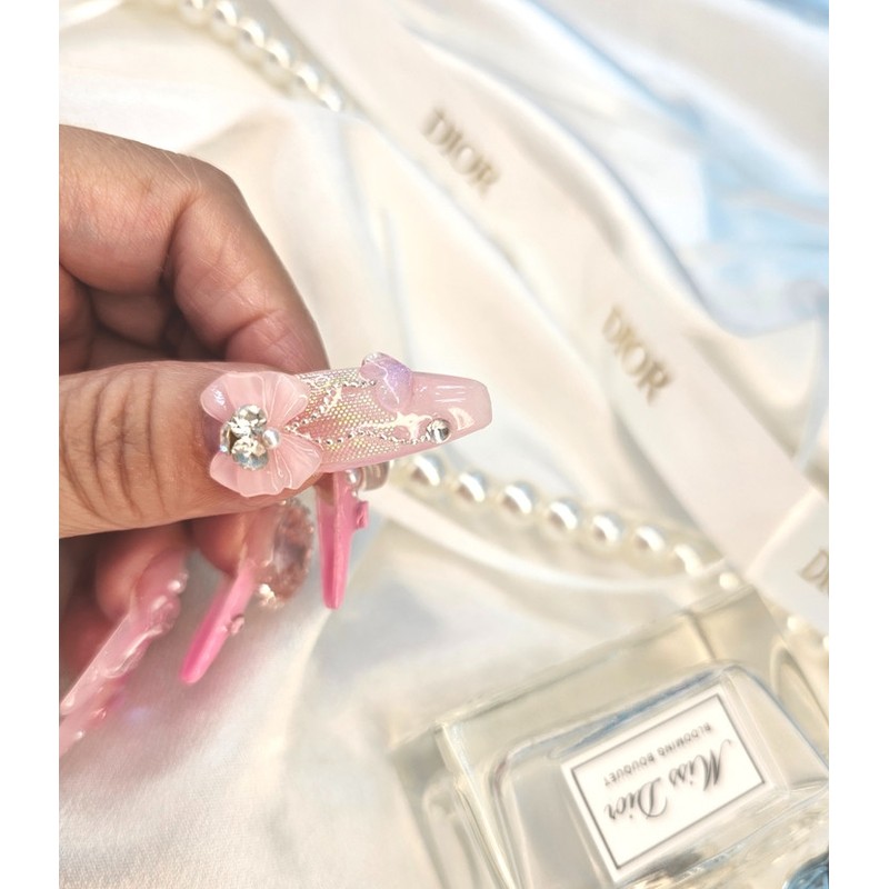  0918 Embo Nail Nail Queen Handmade Nail Tips ✨
