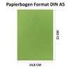 50 Sheets DIN A5 Paper - Natural Paper Light Green