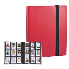 ATAK Cheki Album (Large Capacity, 360 Sheets) Cheki Book, Cheki Holder, Cheki File, Red (Red)