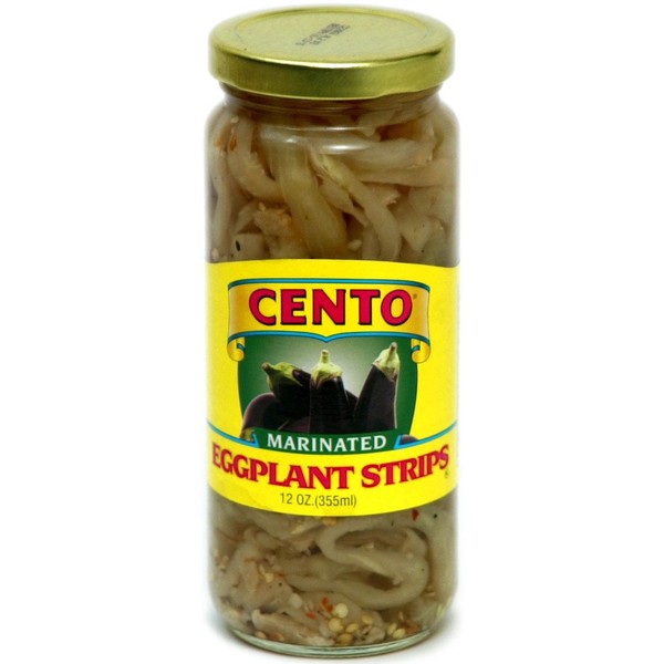 Cento Marinated Eggplant Strips 12 oz (Pack of 6)