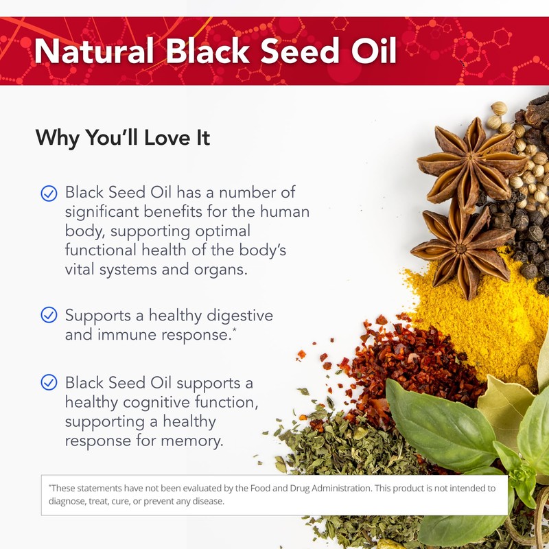 Physician's Strength Black Seed Oil - 8 fl oz -