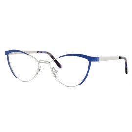 Zeelool Cat Eye Blue Light Blocking Glasses Metal Frame for Women Sydney FM0125-10 Blue