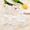 Mr and Mrs Sign for Wedding Table Decor White Wooden