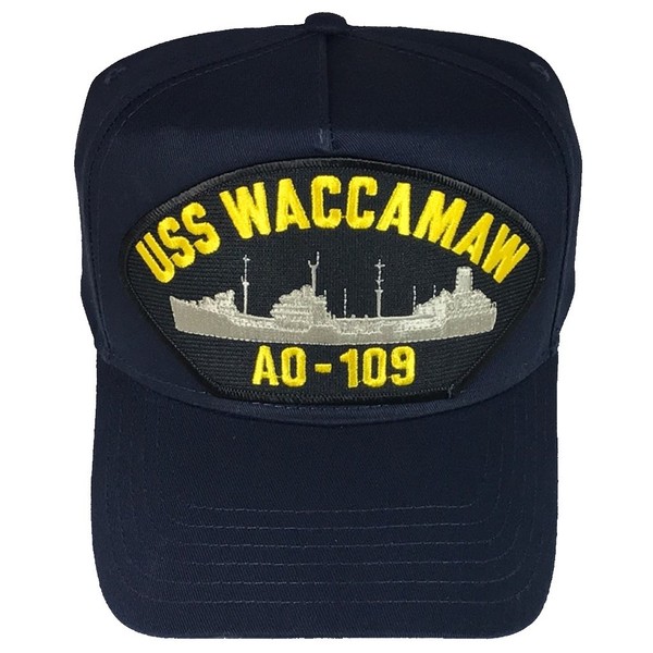 EC USS WACCAMAW AO-109 HAT - Navy Blue - Veteran Owned Business