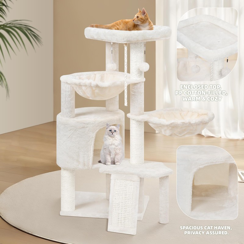 Wang Xin Three Layer Cat Tree with Cat Condo Scratch