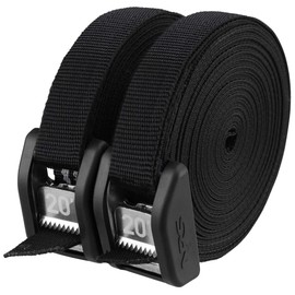 NRS 20' Buckle Bumper Strap Pair Stealth Black