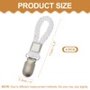 sourcing map 4 Pcs Tea Towel Clips with Cotton Loop