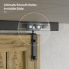 AONAYIOA 79.2"/6.6FT Ceiling Mount Box Rail Barn Door Hardware Heavy