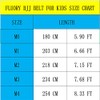 FLUORY BJJ Cinturón para niños, cinturones brasileños Jiu Jitsu hechos