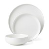 Oneida White 24 Seven Piece Dinnerware Set, 12 Count, Dorm