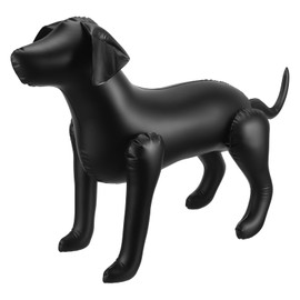 Toyvian 32Inches Inflatable Black Dog Mannequin Standing Model for Pet Clothing Display Photo Prop and Animal Pet Party Decoration