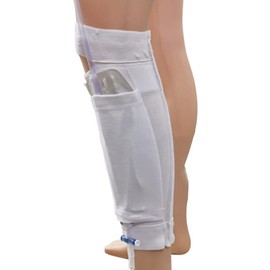 Catheter Leg Bag Holder Calf Catheter Leg Strap Urinary Drainage Tube Holder Catheter Stabilization Device Anti Slip Anti Irritation Catheter Holder Elastic Calf Catheter Brace (M)
