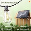 addlon 54(48+6) FT Solar String Lights Waterproof,Patio Lights Solar Powered