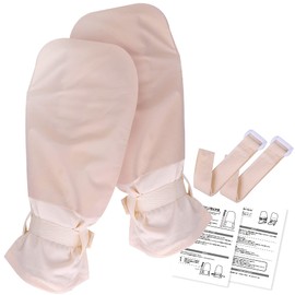 NEBELE Anti-Scratching Gloves, Occupational The Supervised, Atopic, Cotton Material, One Size Fits Most, Self-Injury Prevention, Gloves, Prevents Hand Rashes, Nursing Mittens, Instruction Manual Included (English Language Not Guaranteed) (One Size)