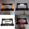HTTMT- 3D Black Skull Flame Bone License Plate Frame w/LED