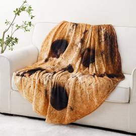 BATTILO HOME - Manta redonda de franela de 71 pulgadas, tamaño adulto, suave y cómoda, mantas gigantes de comida que parecen alimentos para mujeres, adolescentes, hombres/niños