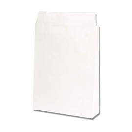 Cardboard One Delivery Bag, LL (White) with Tape (100 Sheets)