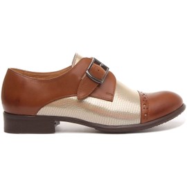 JUSTINREESS ENGLAND Anna Women's Single Strap Monk Shoe Shoes (Tan, US 6)