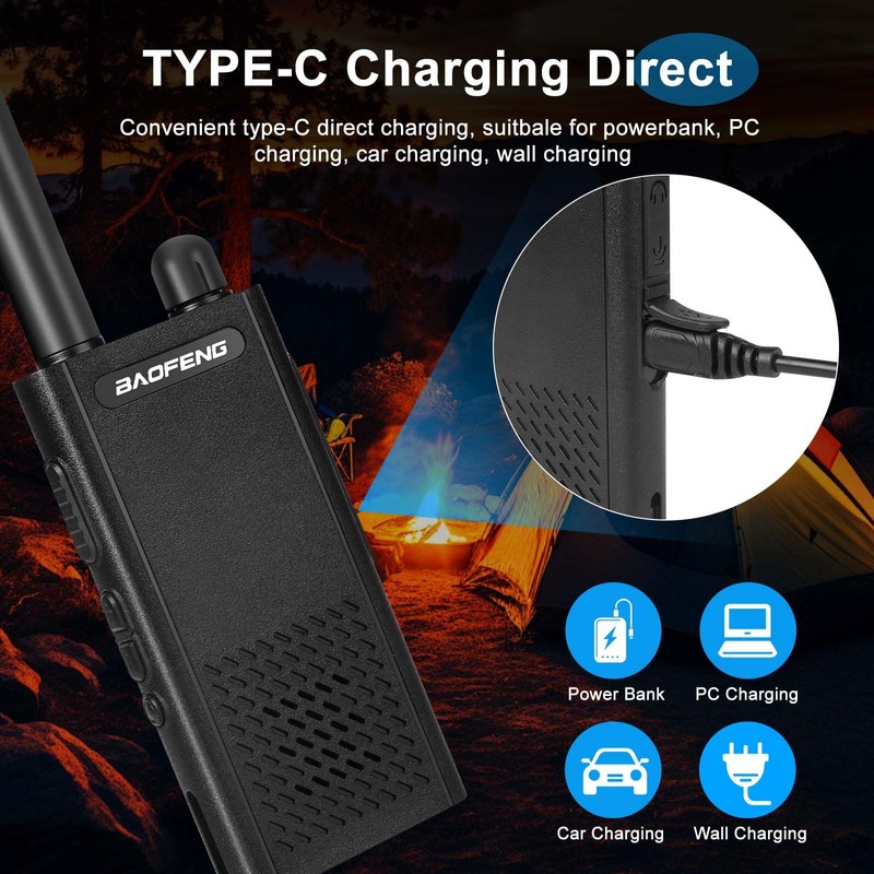 Baofeng T26 Walkie Talkies Long Range, Rechargeable Li-ion Battery 16