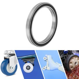 ACROPIX 6820VV Deep Groove Ball Bearings P6 100x125x13mm Lubricated Bearings Double Rubber Seal Black Silver Tone Scooter Skateboard Wheel