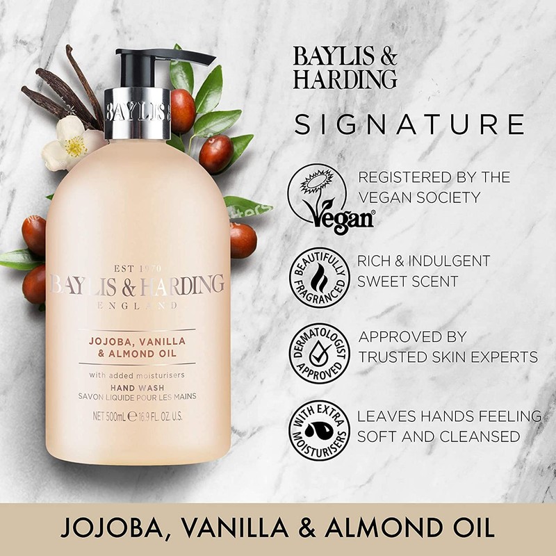 Baylis & Harding Jojoba Vanilla and Almond Oil Hand Wash