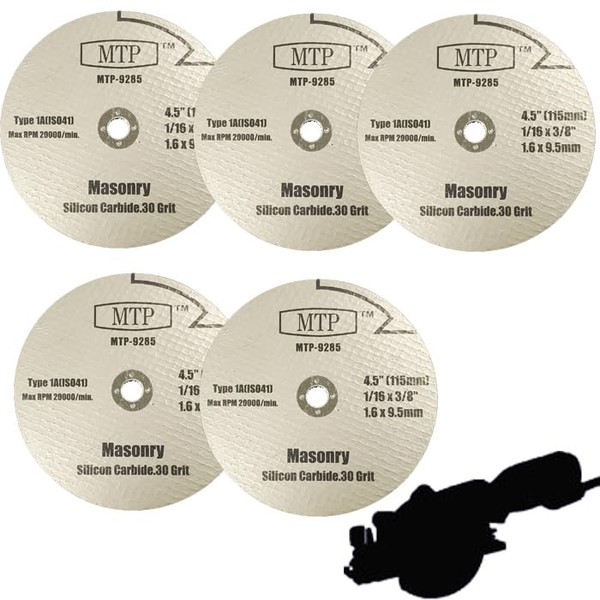 MTP 5X Abrasive Masonry Stone AD 4.5" x 3/8" 115mm