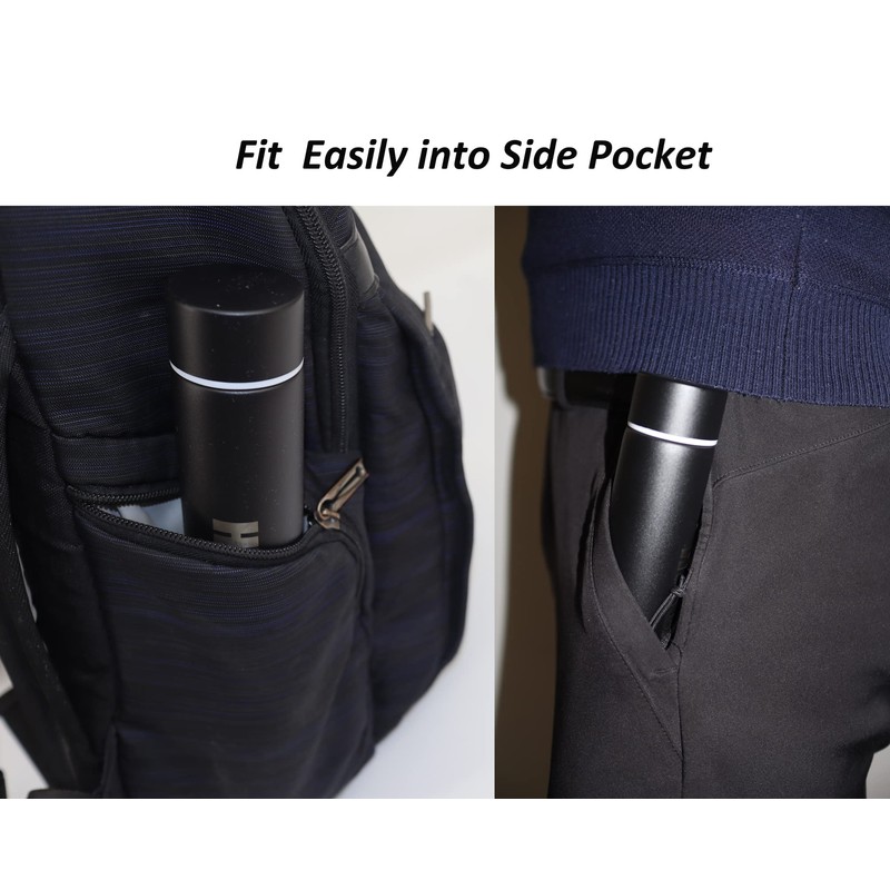 Thermos Flask Slim Long Water Bottle Dopper Stainless Steel 250