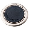 Elecom P-STRSLLNV Smartphone Ring Holding Ring, Leather, Thin, Navy