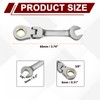 HARFINGTON Flex Head Ratchet Wrench Spanner 3/8" SAE Ratcheting Combination