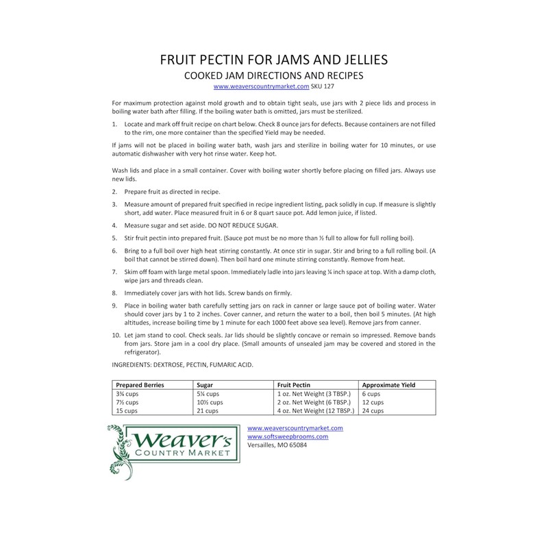 Weaver's Country Market Bulk Fruit Pectin Powder for Jam and