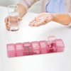 2 PCS Small Weekly Pill Organizer 7 Days,Pocket Daily Pill