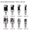 8PCS High Carbon Steel Drill Wood Plug Tenon Drill Bit