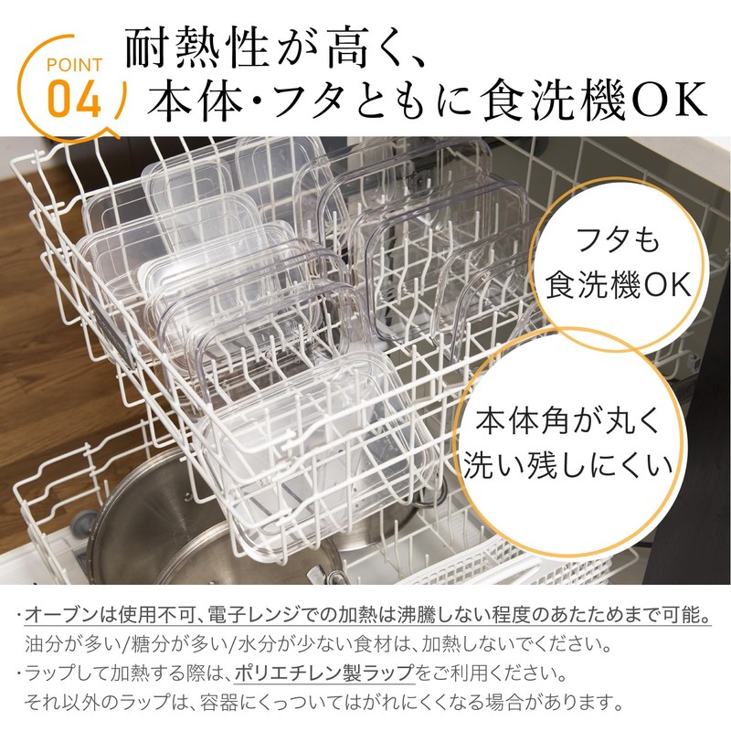 Iwasaki A-073 NN Storage Container, Micro Clear Food Case, 21.2