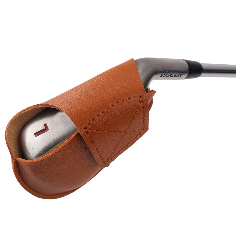 Andux 10Pack PU Golf Irons Club Head Covers Pouch Holder