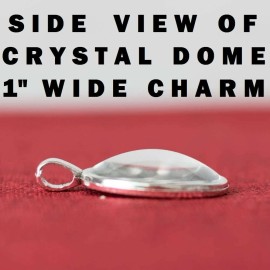 Fashion Jewelry RED DEVIL FACE Charm Pendant FREE Sterling Silver Plated 925 Necklace 20" Chain