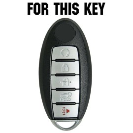 Unbranded For Nissan Rouge Murano Altima 5 Button Car Silicone Key Case Remote Fob Cover
