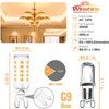 winshine 10 Pack Dimmable G9 LED Light Bulb 3000K Warm