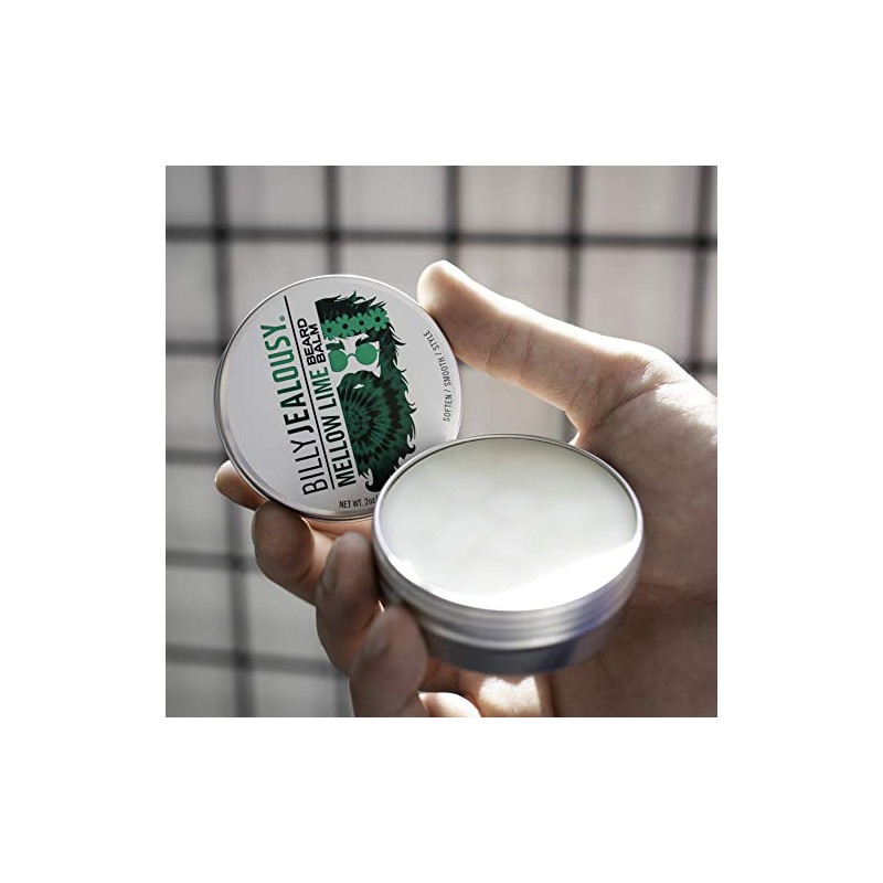 Billy Jealousy Beard Balm, Mellow Lime Bergamot, 2.0 oz.