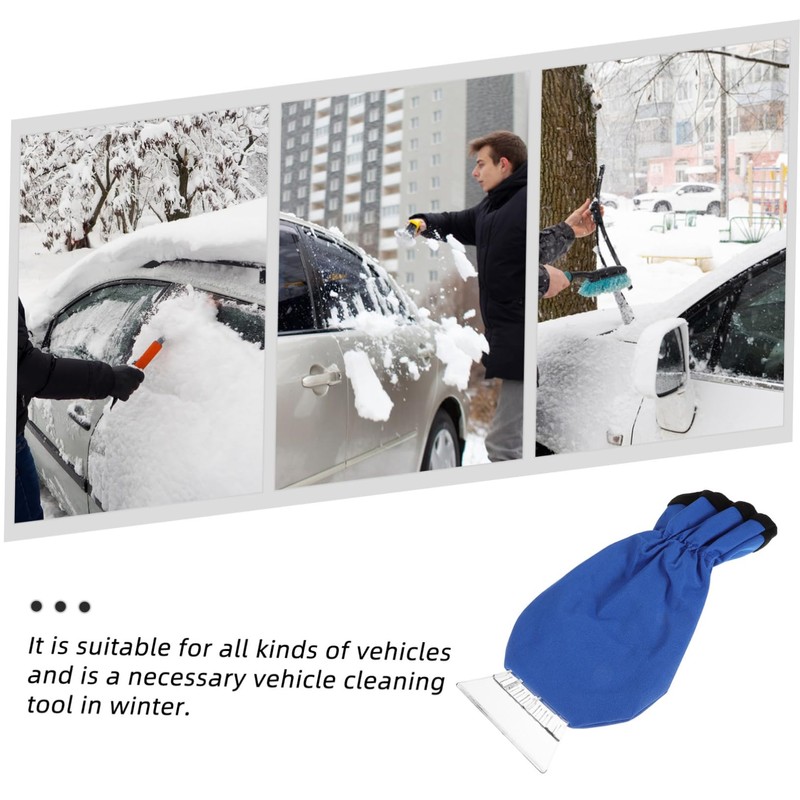 Outanaya One Car Ice Scraper Winter Snow Shovel with Brush