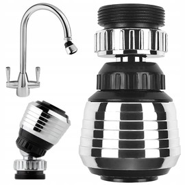 Faucet Aerator, Universal and Adjustable, Kitchen Tap Extension with 2 Modes, Rotating Adapter to Save Water, Economical, Complete Set with Installation Kit