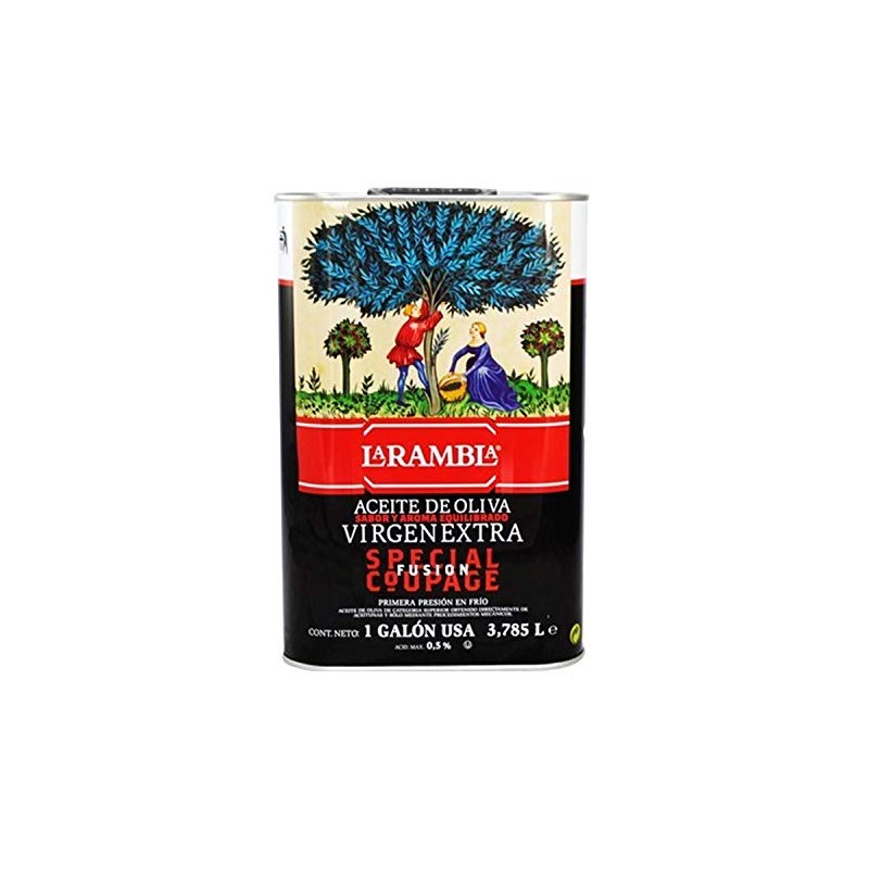 LaRambla Extra Virgin Olive Oil, One US Gallon, Special Coupage,