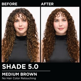 Garnier Hair Color Olia Ammonia-Free Brilliant Color Oil-Rich Permanent Hair Dye, 5.0 Medium Brown, 2 Count (Packaging May Vary)