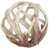 Homeroots White Resin Antler Shaped Sculpture