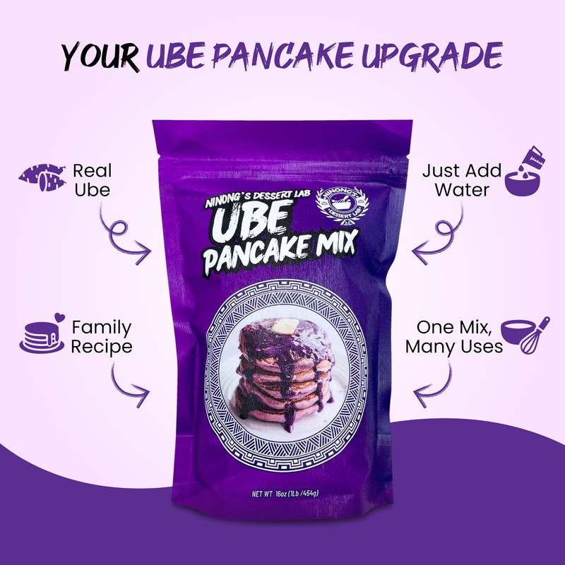 Ninong's Dessert Lab Ube Pancake Mix, Ube Flavored Buttermilk Pancake