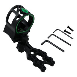 Sarini 5 Pin Compound Bow Sight,Archery Bow Sight,Black Aluminum Alloy Outdoor Night Archery Quick-Adjust Sight,Magnification Bow Sight for Compound Bow Hunting Shooting