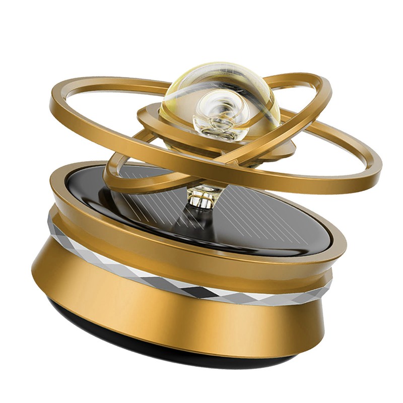 Car Aromatherapy Solar Energy Suspended Crystal Ball Rotating Car Aroma