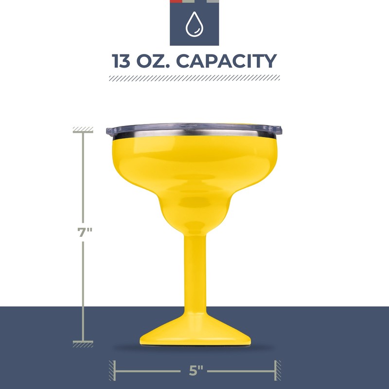 ORCA Rita | Temperature Insulated, Stainless Steel Margarita Glass, Lidded