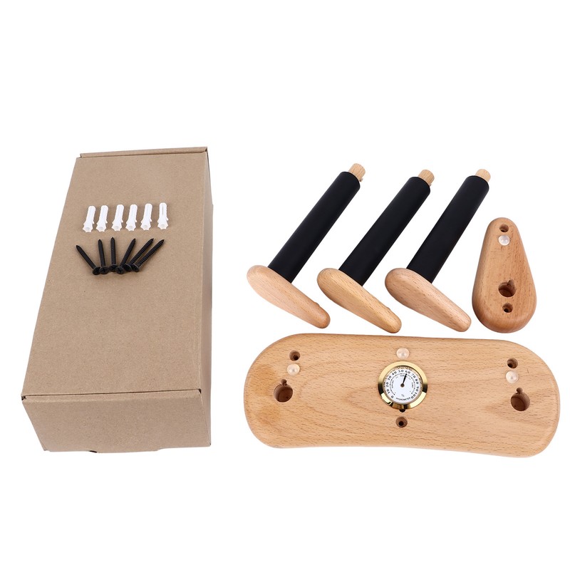 Wood Electric Guitar Wall Mount Horizontal Universal Space Saving Split