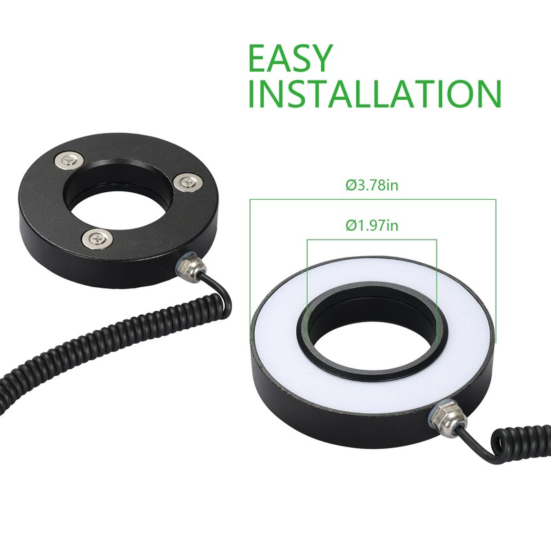 Xapolu Milling Machine Spindle Light, 50MM Waterproof Ring LED Magnetic